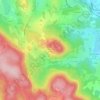 Mapa topográfico Les Bains d'En Haut, altitude, relevo