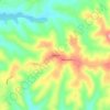 Mapa topográfico Oakland, altitude, relevo