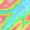 Mapa topográfico Le Beugnon, altitude, relevo