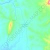 Mapa topográfico El Guayabo de Chapin, altitude, relevo