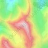 Mapa topográfico Le Cimet, altitude, relevo