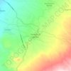 Mapa topográfico Peribán de Ramos, altitude, relevo