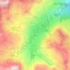 Mapa topográfico Chartreux, altitude, relevo