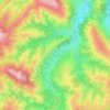 Mapa topográfico Плита, altitude, relevo