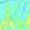 Mapa topográfico Teluk Bayur, altitude, relevo