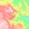 Mapa topográfico Llallaguita, altitude, relevo