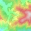 Mapa topográfico خلرد, altitude, relevo