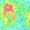 Mapa topográfico Fabal, altitude, relevo