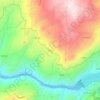 Mapa topográfico Piares, altitude, relevo