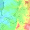 Mapa topográfico Casconha, altitude, relevo