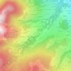 Mapa topográfico Les Riches, altitude, relevo