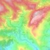 Mapa topográfico Pietra, altitude, relevo