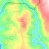 Mapa topográfico Pendão, altitude, relevo