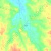 Mapa topográfico El Cuchi, altitude, relevo