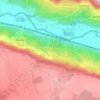 Mapa topográfico Montvoisin, altitude, relevo