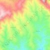 Mapa topográfico Vidigal, altitude, relevo