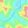 Mapa topográfico Coula, altitude, relevo