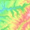 Mapa topográfico La Ténèze, altitude, relevo