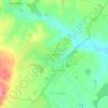 Mapa topográfico Casais dos Lagartos, altitude, relevo
