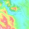 Mapa topográfico Fonte Coberta, altitude, relevo