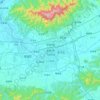 Mapa topográfico Jinhua, altitude, relevo