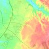 Mapa topográfico Glória do Ribatejo, altitude, relevo