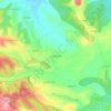 Mapa topográfico Casal Branco, altitude, relevo