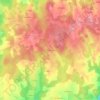 Mapa topográfico Le Pimpidour, altitude, relevo