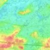 Mapa topográfico Rillaar, altitude, relevo