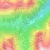 Mapa topográfico Vue sur Cascades et Pont d'Espagne, altitude, relevo