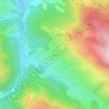 Mapa topográfico Villargein, altitude, relevo