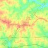 Mapa topográfico Elon, altitude, relevo