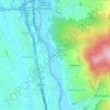 Mapa topográfico Hindagala, altitude, relevo