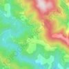 Mapa topográfico Les Pauzes, altitude, relevo