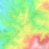 Mapa topográfico La Coissière, altitude, relevo