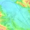 Mapa topográfico Bagens, altitude, relevo