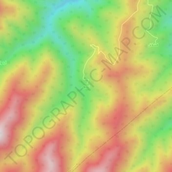 Mapa topográfico Namnaq, altitude, relevo