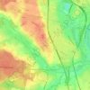 Mapa topográfico Taisey, altitude, relevo