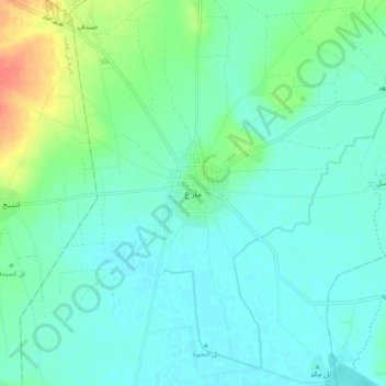 Mapa topográfico Mare', altitude, relevo