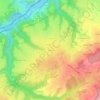 Mapa topográfico Le Pré, altitude, relevo