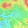 Mapa topográfico Sumène, altitude, relevo