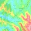 Mapa topográfico Vimeiro, altitude, relevo