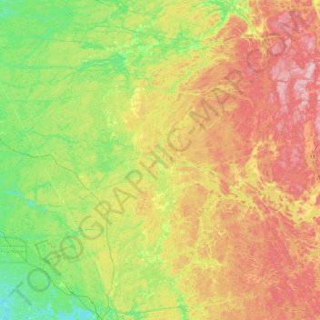 Mapa topográfico Maple Island, altitude, relevo