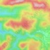 Mapa topográfico La Mole, altitude, relevo