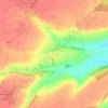 Mapa topográfico le Mamont, altitude, relevo