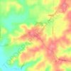 Mapa topográfico Berlin, altitude, relevo