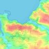 Mapa topográfico Quatre Vents, altitude, relevo