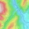 Mapa topográfico Le Cudray, altitude, relevo