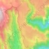 Mapa topográfico La Garde-Guérin, altitude, relevo