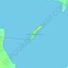 Mapa topográfico Ilha de Mocambique, altitude, relevo